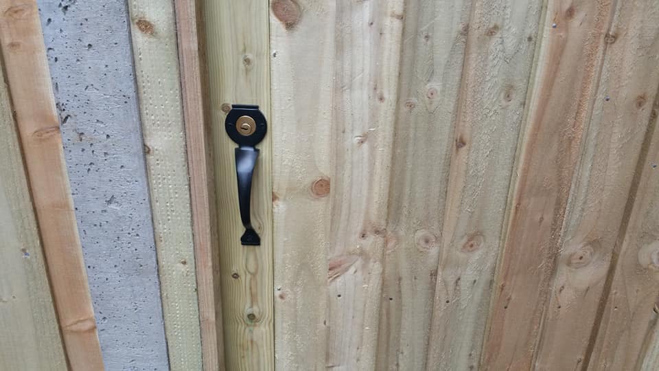 Custom wooden gate by AWGS