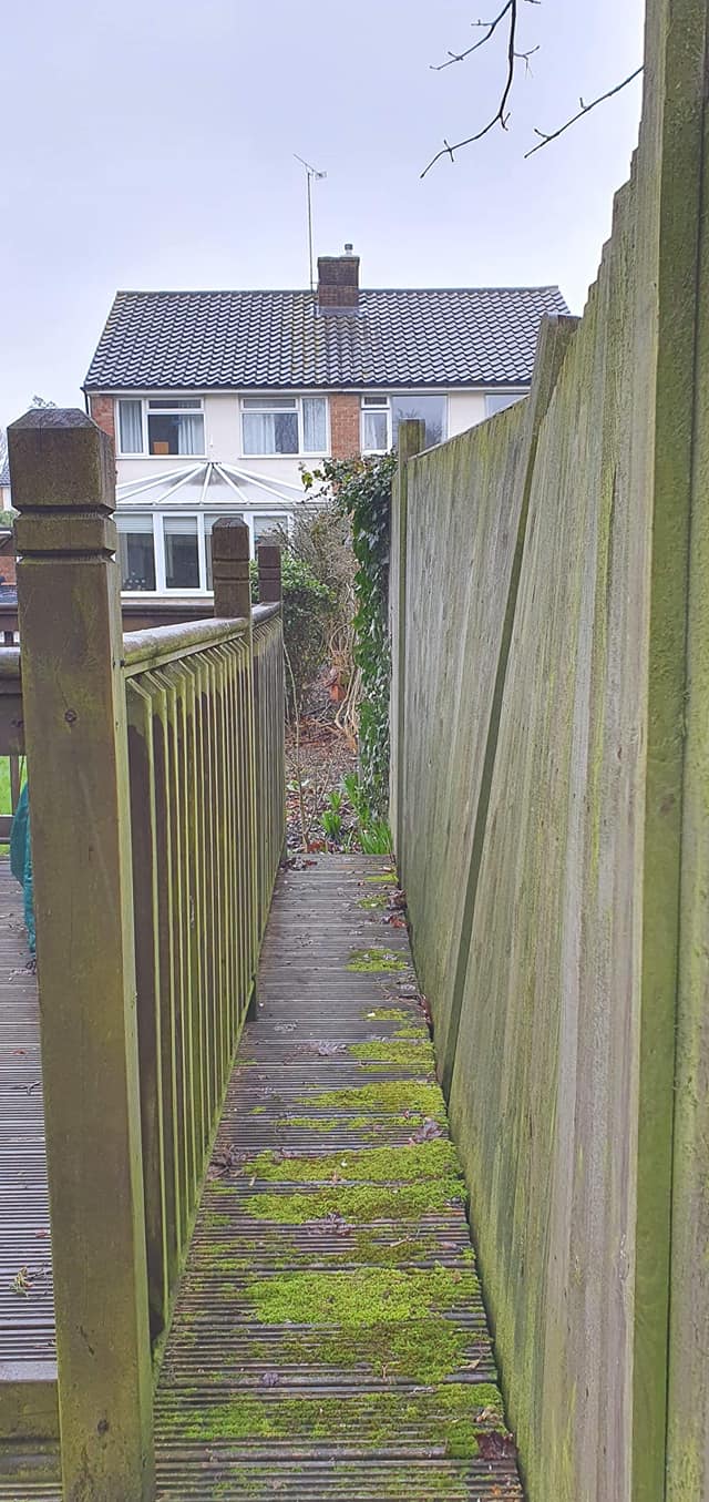 Fence post repair work